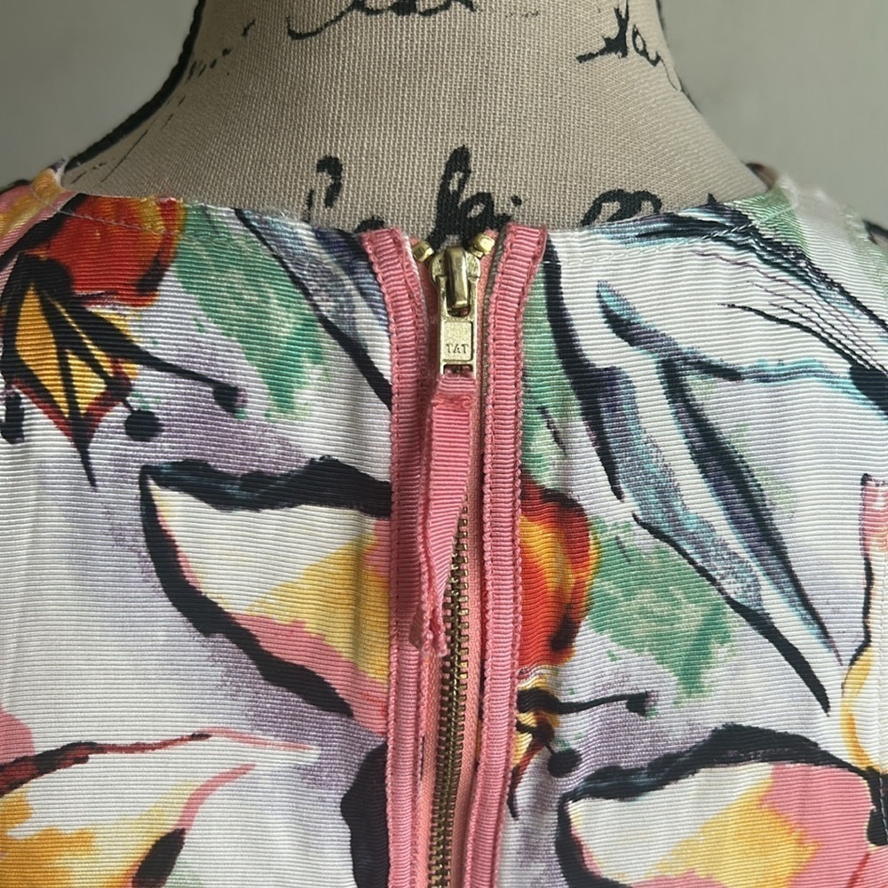 Anthropologie HD in Paris Lucille Peplum Asymmetrical Multicolored Top Size 2 - Picture 10 of 12